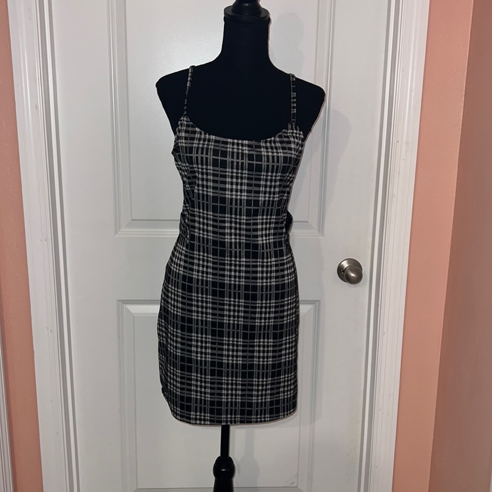 Black Plaid Dress